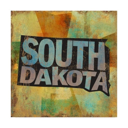 Art Licensing Studio 'South Dakota Word Map' Canvas Art,18x18